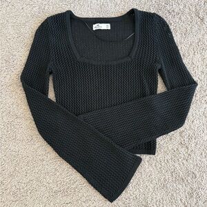Hollister Black Knit Long Sleeve